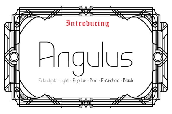 Angulus: A Stylish Sans Serif with Timeless Appeal