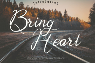 Bring Heart: A Modern Calligraphy Font for Elegant Design