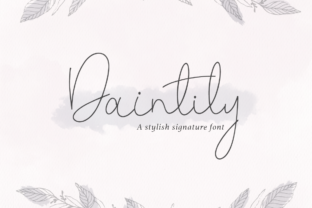 Daintily: A Feminine Script Font for Elegant Designs