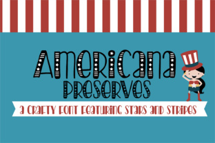 Discover the Charm of Americana Preserves: A Patriotic Handwritten Font