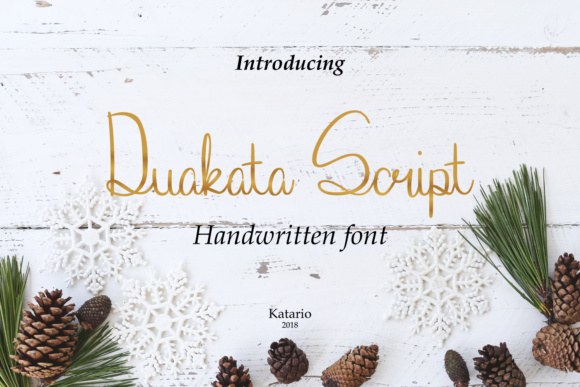 Discover the Charm of Duakata: A Handlettered Script for Creative Projects