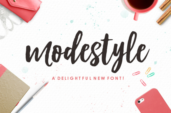 Discover the Elegance of Modestyle: A Handcrafted Font for Creative Projects
