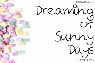 Dreaming of Sunny Days: A Handwritten Font for Creative Expression