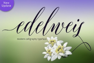 Edelweis: A Flowy Calligraphy Font for Elegant Design