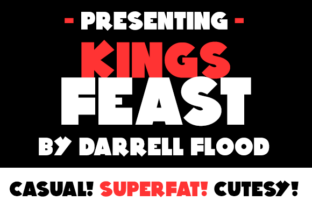 Kings Feast: A Bold, Friendly Font for Creative Projects