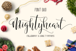Mighty Heart: A Bold Statement in Calligraphic Design