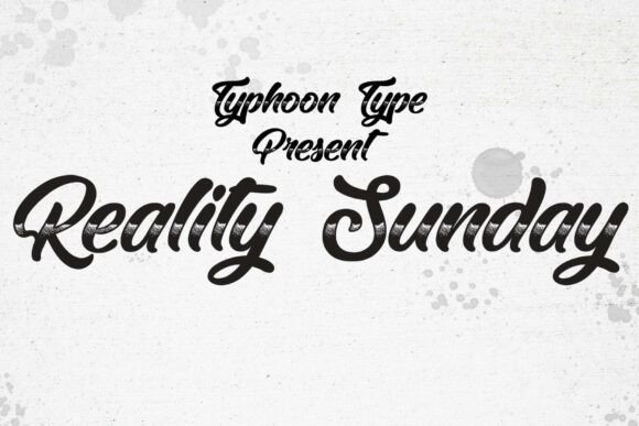 Reality Sunday: A Bold, Handcrafted Font with a Retro Chrome Vibe