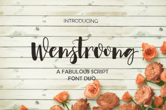 Wenstroong: A Versatile Calligraphy Font for Invitational Projects and Hand-Lettered Designs