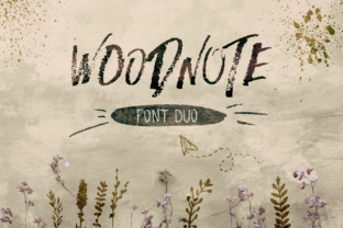 Woodnote: Charcoal Font with Energy and Style